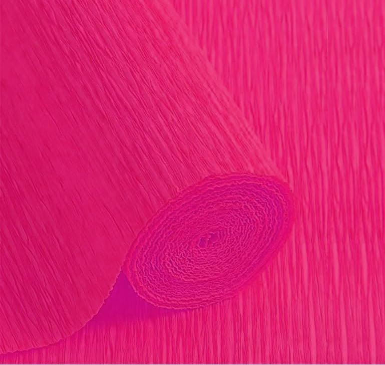 LCREATE LCREATE LCREATE Crepe Paper Roll 8.2ft Long 17 Inch Wide for Wedding Ceremony Various Large Festivals Decoration (05-Soft Red) - Image 1